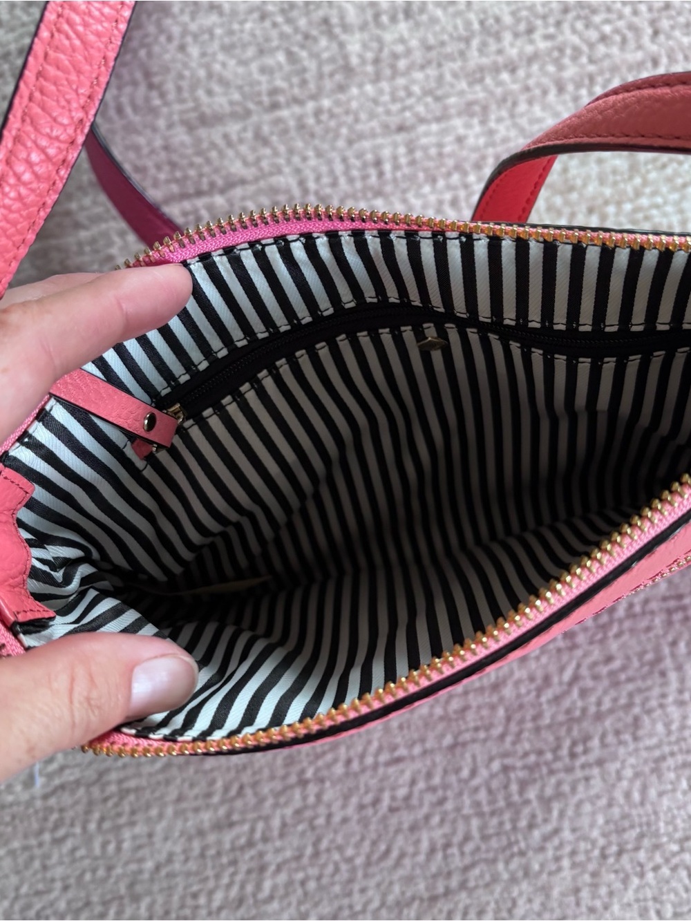 kate spade Pink Pebbled Leather Crossbody Bag - Picture 6 of 7